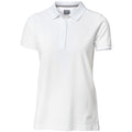 Weiß - Front - Nimbus Damen Yale Polo-Shirt, Kurzarm