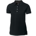 Schwarz - Front - Nimbus Damen Yale Polo-Shirt, Kurzarm