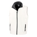 Weiß-Schwarz - Front - Result Core Herren Softshell Bodywarmer - Gilet