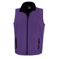 Violett-Schwarz - Front - Result Core Herren Softshell Bodywarmer - Gilet