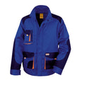 Royal-Marineblau-Orange - Front - Result Herren Work-Guard Lite Arbeitsjacke