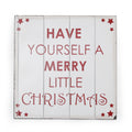Weiß-Rot - Front - Christmas Shop Have Yourself A Very Merry Little Christmas großes Schild