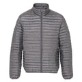 Stahl - Front - 2786 Herren Tribe Stepp-Jacke mit Stehkragen