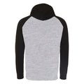 Grau meliert-Schwarz - Back - Awdis Just Hoods Unisex Kapuzen-Sweatshirt, zweifarbig