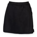 Schwarz - Front - Finden & Hales Damen Sport Skort - Hosenrock mit feuchtigkeitstransportierendem Finish