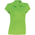 Limette - Front - Kariban Proact Damen Performance Polo-Shirt, Kurzarm