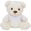 Creme - Front - Mumbles Kinder Plüsch Teddybär mit T-Shirt