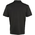 Schwarz - Back - Premier - "Coolchecker" Poloshirt für Herren kurzärmlig