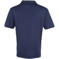 Marineblau - Back - Premier - "Coolchecker" Poloshirt für Herren kurzärmlig