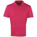 Hot Pink - Front - Premier - "Coolchecker" Poloshirt für Herren kurzärmlig