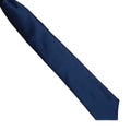 Dunkles Marineblau - Back - Premier Herren Satin-Krawatte zum Anklipsen