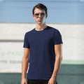Marineblau - Back - Skinni Fit Herren Feel Good Stretch T-Shirt, Kurzarm
