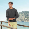 Anthrazit hell - Back - Fruit Of The Loom Herren Sweatshirt