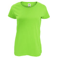 Limette - Front - Fruit of the Loom - T-Shirt für Damen kurzärmlig