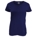 Marineblau - Front - Fruit of the Loom - T-Shirt für Damen kurzärmlig