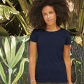 Marineblau - Back - Fruit of the Loom - T-Shirt für Damen kurzärmlig