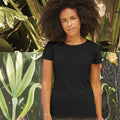 Schwarz - Back - Fruit of the Loom - T-Shirt für Damen kurzärmlig