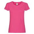 Fuchsia - Front - Fruit of the Loom - T-Shirt für Damen kurzärmlig