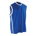 Royal-Weiß - Front - Spiro Herren Basketball Sport-Top, ärmellos