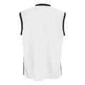 Weiß - Schwarz - Back - Spiro Herren Basketball Sport-Top, ärmellos