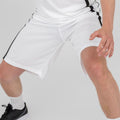 Weiß-Schwarz - Back - Spiro Herren Basketball-Shorts, schnelltrocknend
