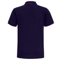 Marineblau-Rot - Back - Asquith & Fox Herren Polo-Shirt, kurzärmlig