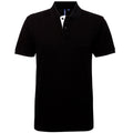 Schwarz-Weiß - Front - Asquith & Fox Herren Polo-Shirt, kurzärmlig