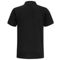 Schwarz-Orange - Back - Asquith & Fox Herren Polo-Shirt, kurzärmlig