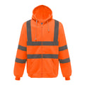 Orange - Front - Yoko Herren Hi Vis Reflektive Work Kapuzenjacke