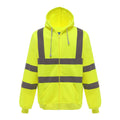 Gelb - Front - Yoko Herren Hi Vis Reflektive Work Kapuzenjacke