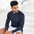 Marineblau - Back - Awdis - "Just Cool" Base Layer Oberteil für Herren Langärmlig