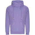 Digitalesd Lavender - Front - AWDis Herren Cross Neck Kapuzenpullover