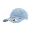 Hellblau - Front - Yupoong Flexfit 6 Panel Baseball Kappe mit Schnalle