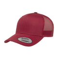 Cranberry - Front - Yupoong Flexfit Retro Trucker Kappe