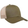 Khaki-Khaki - Back - Yupoong Flexfit Retro Trucker Kappe