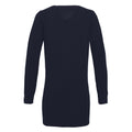 Marineblau - Back - Premier Damen Strickjacke mit V-Ausschnitt, längere Länge