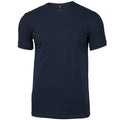 Marineblau - Front - Nimbus Herren Danbury Pique Kurzarm T-Shirt