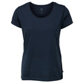 Marineblau - Front - Nimbus Damen T-Shirt Montauk Essential Kurzarm