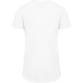 Weiß - Side - Build Your Brand Herren Shaped Long Kurzarm T-Shirt