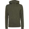 Olive - Front - Build Your Brand Herren Heavy Kapuzenpullover