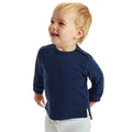 Grau Melliert - Side - Babybugz Baby-Babies Sweatshirt