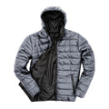 Frostgrau-Schwarz - Front - Result Core Herren Soft Steppjacke