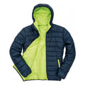 Marineblau-Limone - Front - Result Core Herren Soft Steppjacke