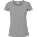 Anthrazit light - Side - Fruit Of The Damen T-Shirt, enganliegend