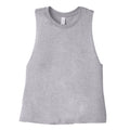 Athletisch meliert - Front - Bella + Canvas Damen Crop-Tanktop mit Racerback