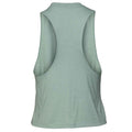 Blau meliert - Back - Bella + Canvas Damen Crop-Tanktop mit Racerback