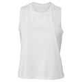 Weiß-Blend - Front - Bella + Canvas Damen Crop-Tanktop mit Racerback