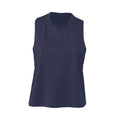 Heide Blau - Front - Bella + Canvas Damen Crop-Tanktop mit Racerback