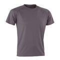 Grau - Front - Spiro Unisex Impact Aircool Tee