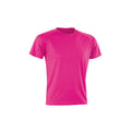 Fluoreszierendes Pink - Front - Spiro Unisex Impact Aircool Tee